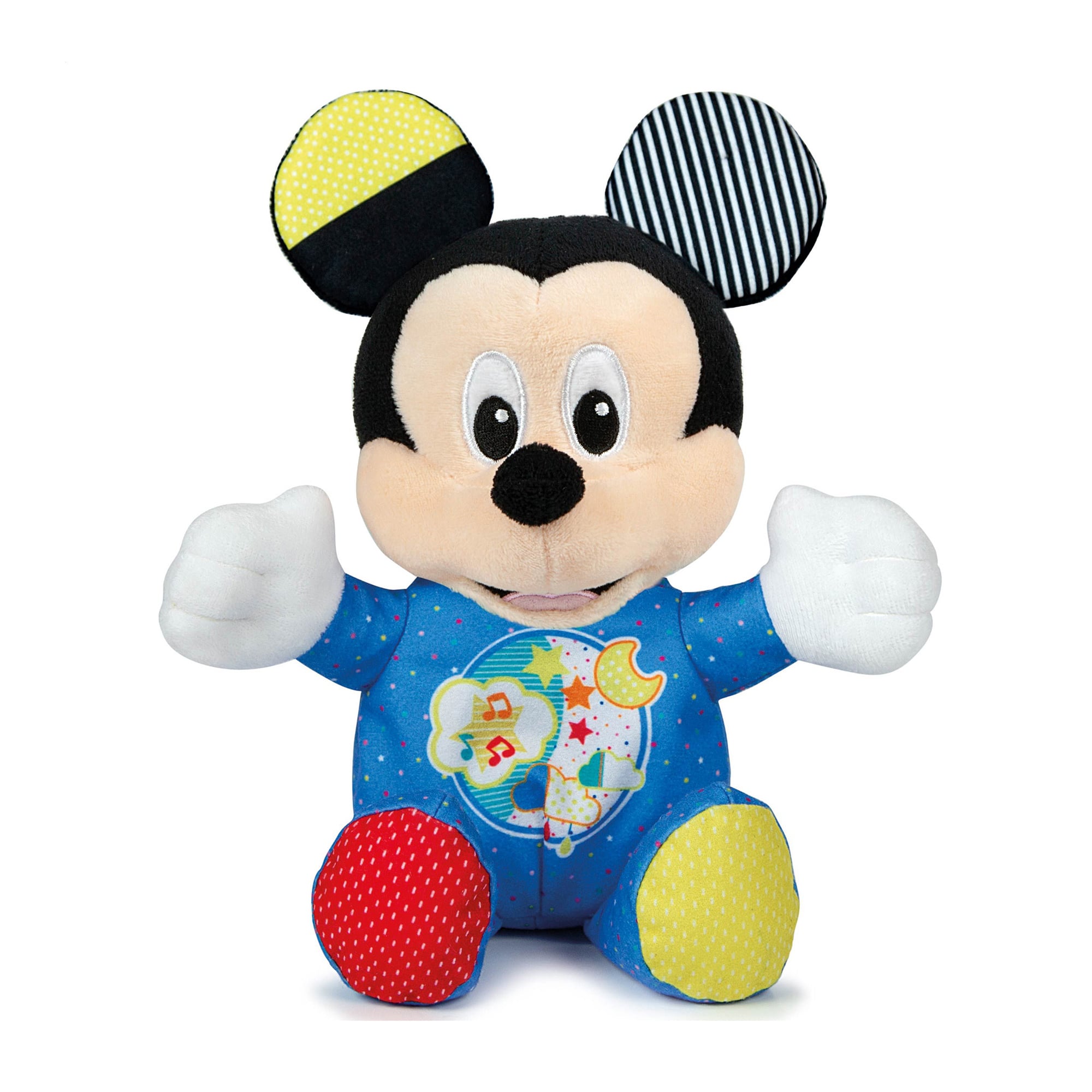 Дитяча м'яка іграшка-нічник Clementoni Baby Mickey Lights And Dreams, від 3 місяців, 11*28*11 см (17206)